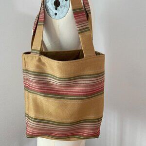Hand Made Striped Tote Bag